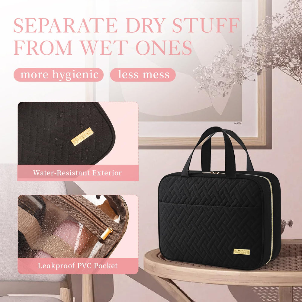 Sturdy retractable hook on HOTOR bag saves counter space