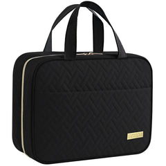HOTOR travel toiletry bag closed shows compact spacious design for organized packing.