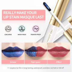 Houksouml Lip Stain Safe Plant-Based Pigments offer gentle, skin-friendly color.