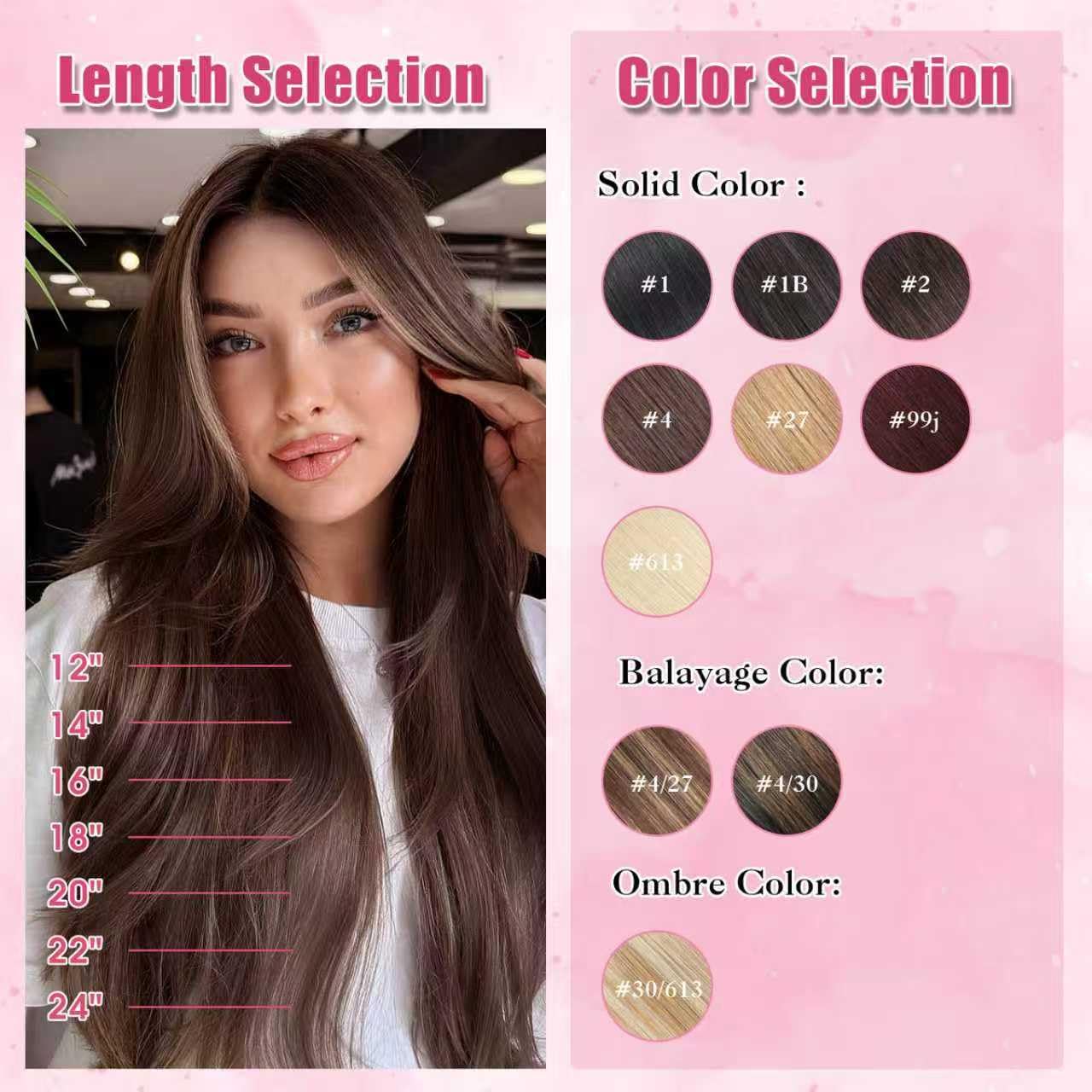 Houlud model wearing extensions shows instant volume and natural flow