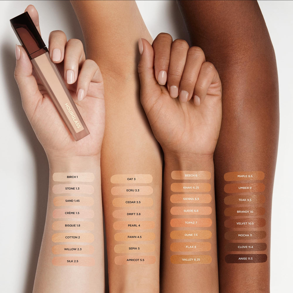 Hourglass Vanish Airbrush Concealer close-up highlighting soft-focus texture.