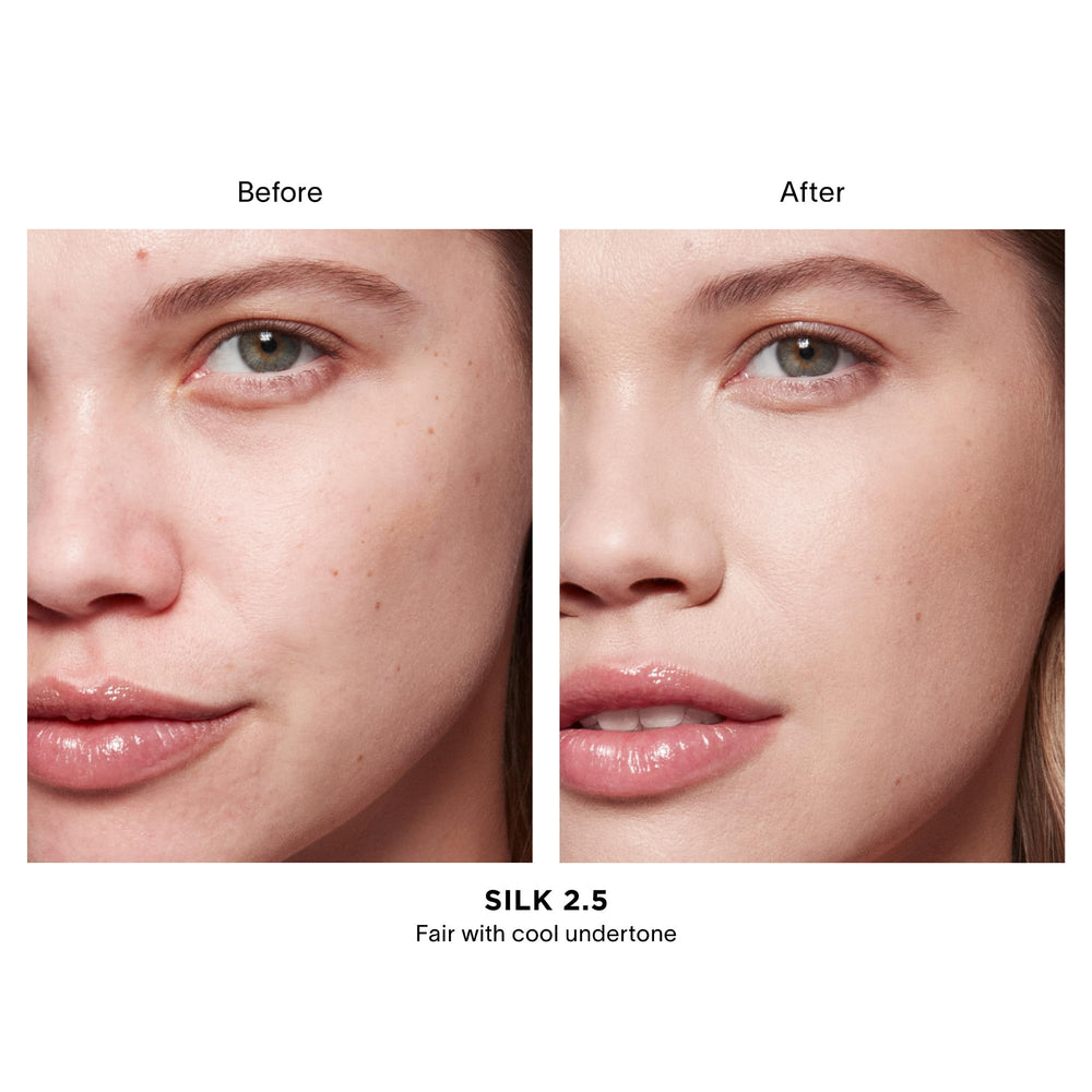 Hourglass Vanish Airbrush Concealer swatch illustrating even skin tone and brightness