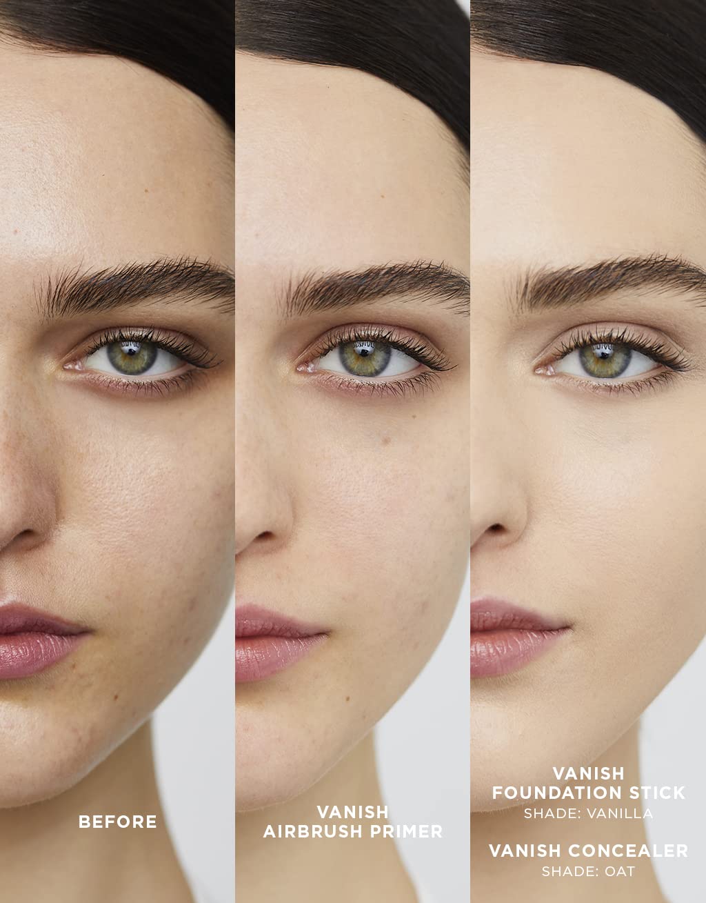 Hourglass Vanish Airbrush Primer texture close-up showing silky, pore-smoothing finish.