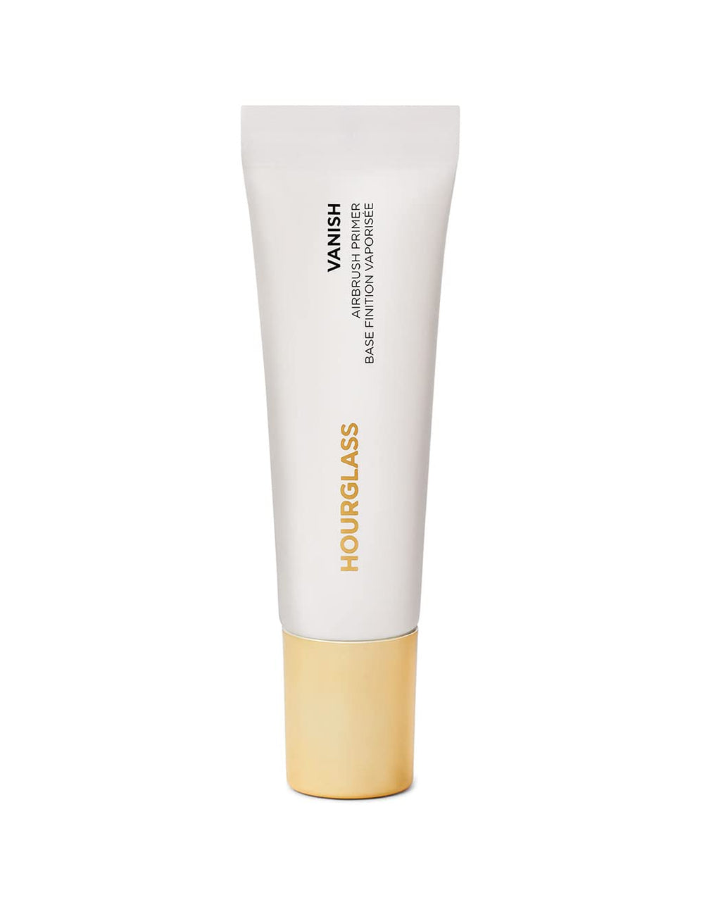 Hourglass Vanish Airbrush Primer travel-size bottle, smooths and preps skin for flawless makeup.