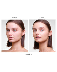 Hourglass Veil Hydrating Skin Tint being applied for lightweight coverage.