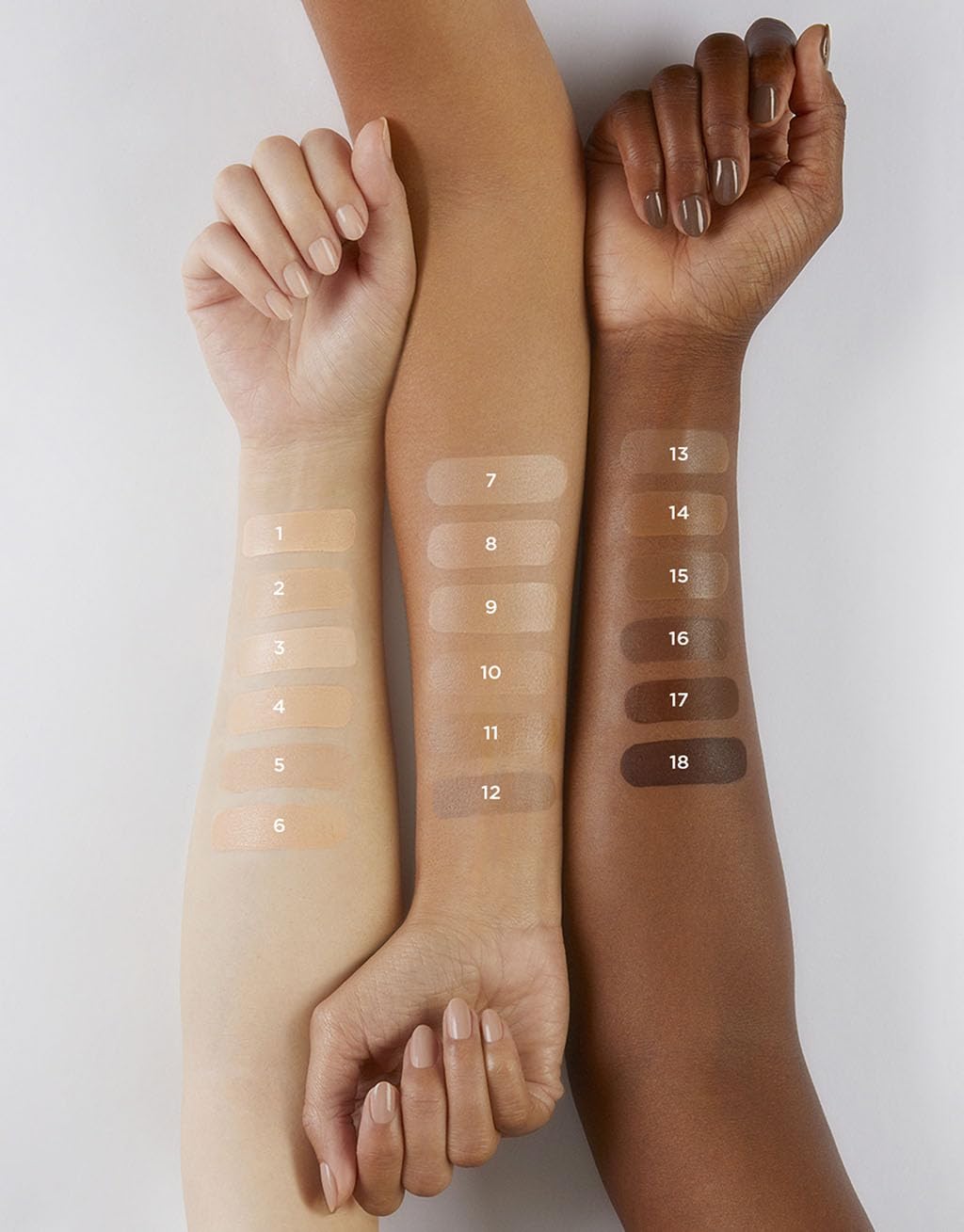 Hourglass Veil Hydrating Skin Tint on skin with a luminous finish in natural light.