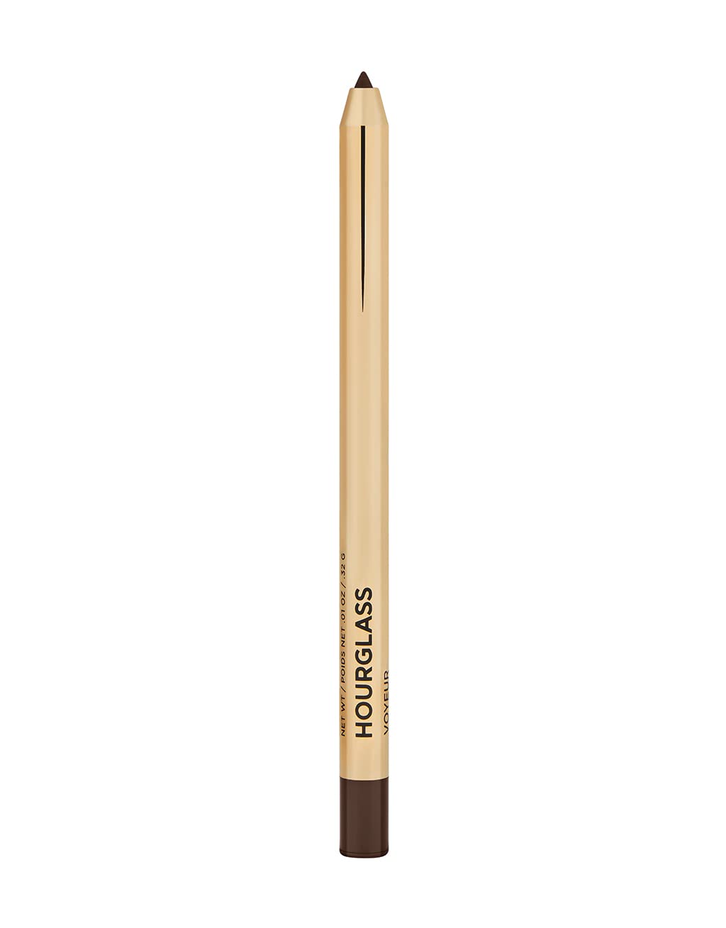 Hourglass Voyeur Waterproof Gel Liner Cave bottle shown for long-lasting waterproof wear.