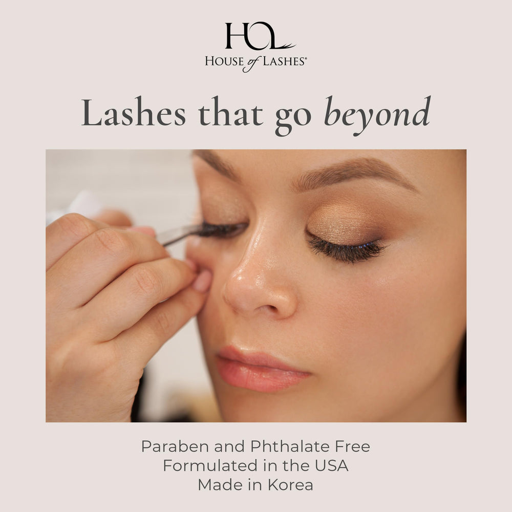 House of Lashes cruelty-free glue aligns with ethical beauty.