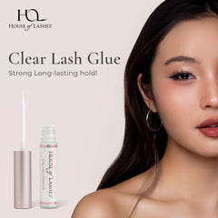 House of Lashes precision brush enables easy lash glue application.