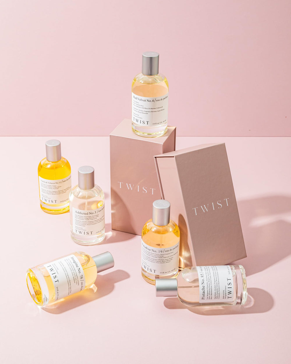 Packaging hints at recyclable materials and sustainable design.