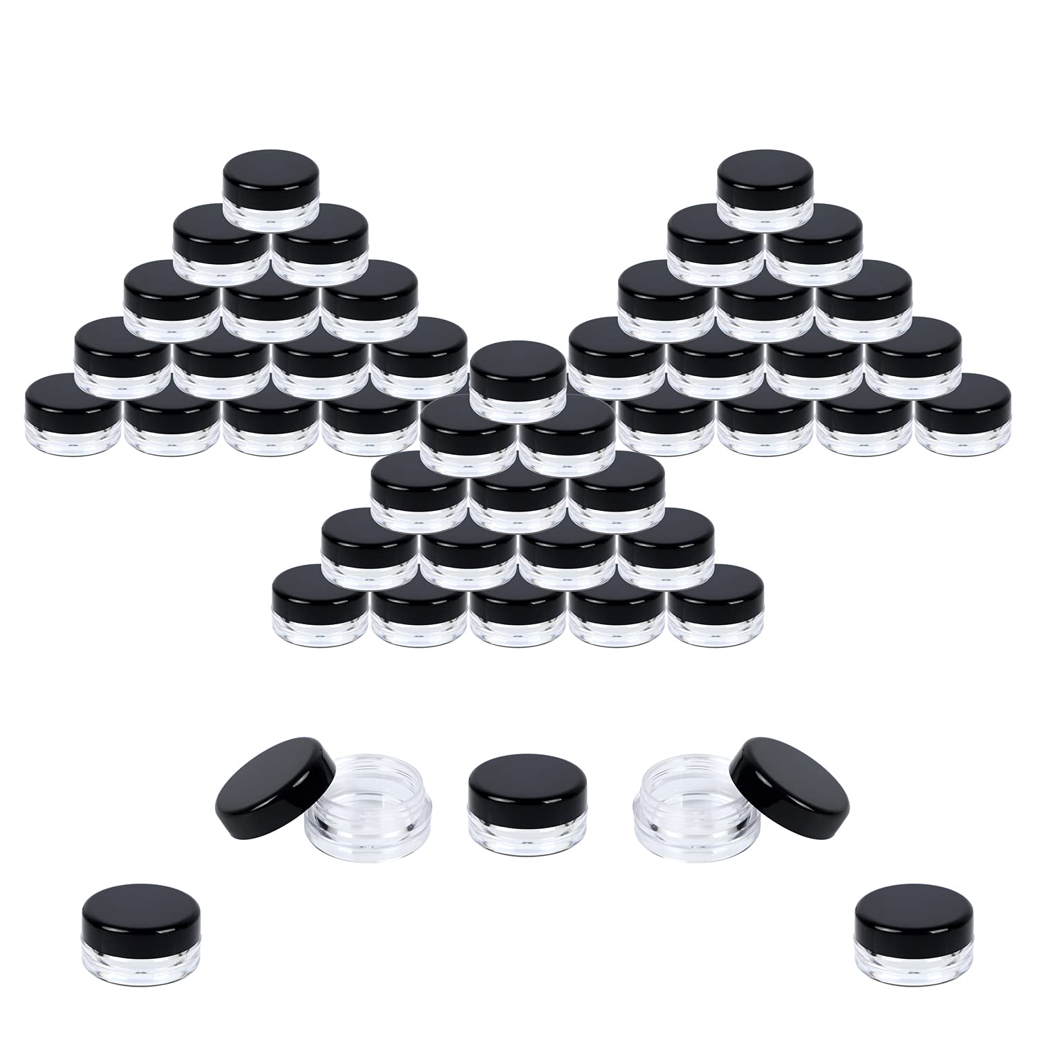Houseables 3g mini jar with lid for secure samples and travel