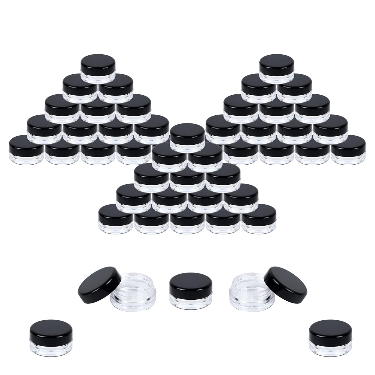 Houseables 3g mini jar with lid for secure samples and travel