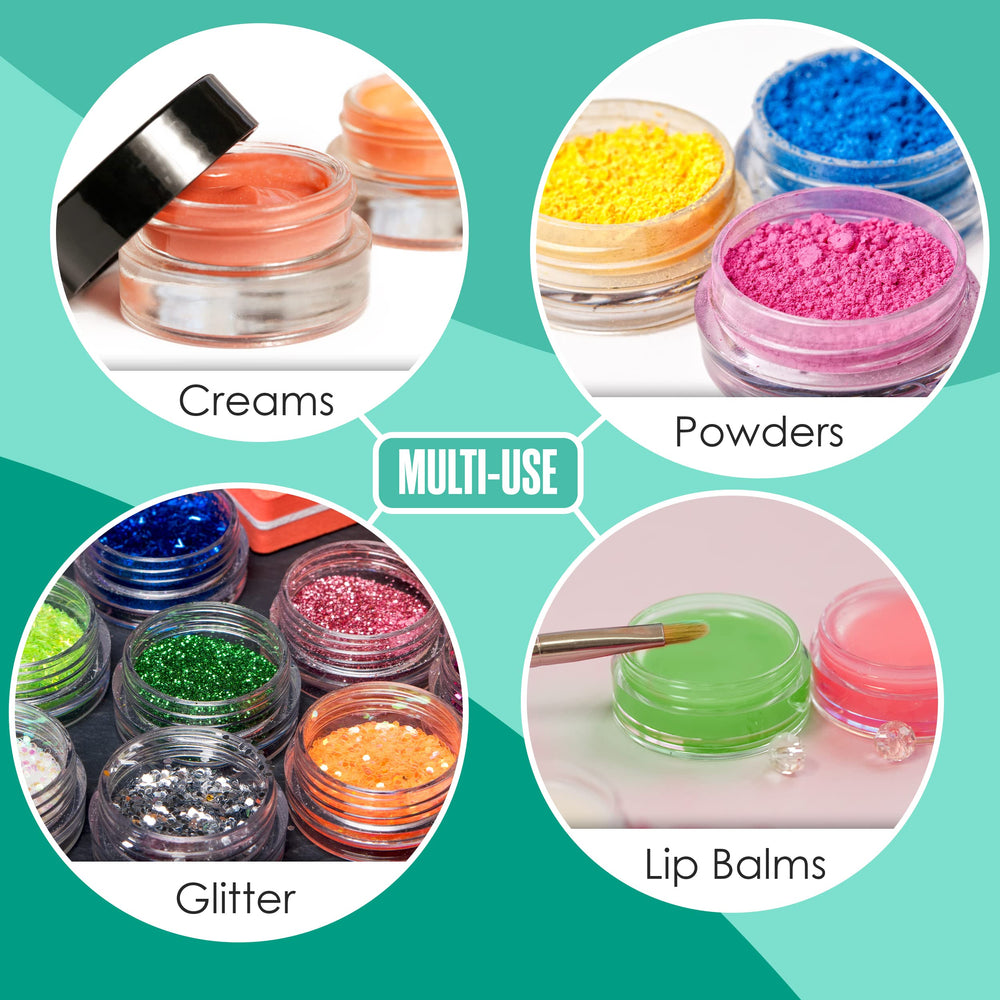 Houseables makeup storage small jars keep minerals balms and serums organized