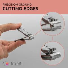 Houseify CUTICOR thick-nails closeup shows hand-sharpened blades for tough nails
