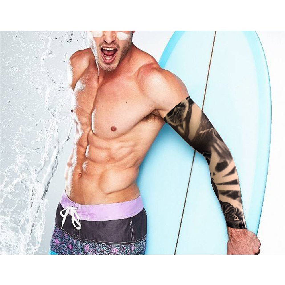 HOVEOX abstract pattern arm sleeve design for subtle style and sun shading.