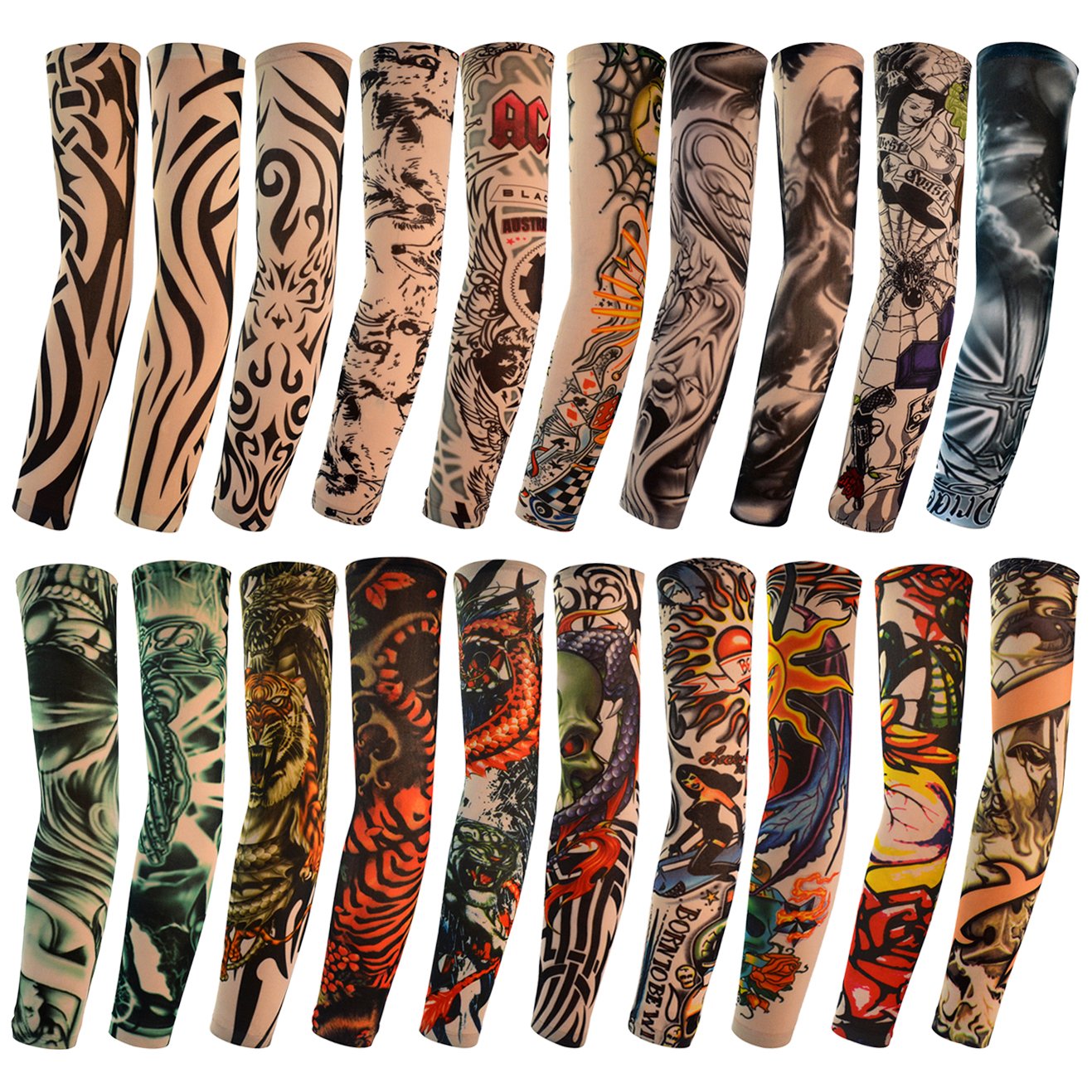 HOVEOX tiger arm sleeve design for bold style and sun protection.
