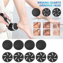 Hoxida 9-head grinding set enabling customizable callus removal