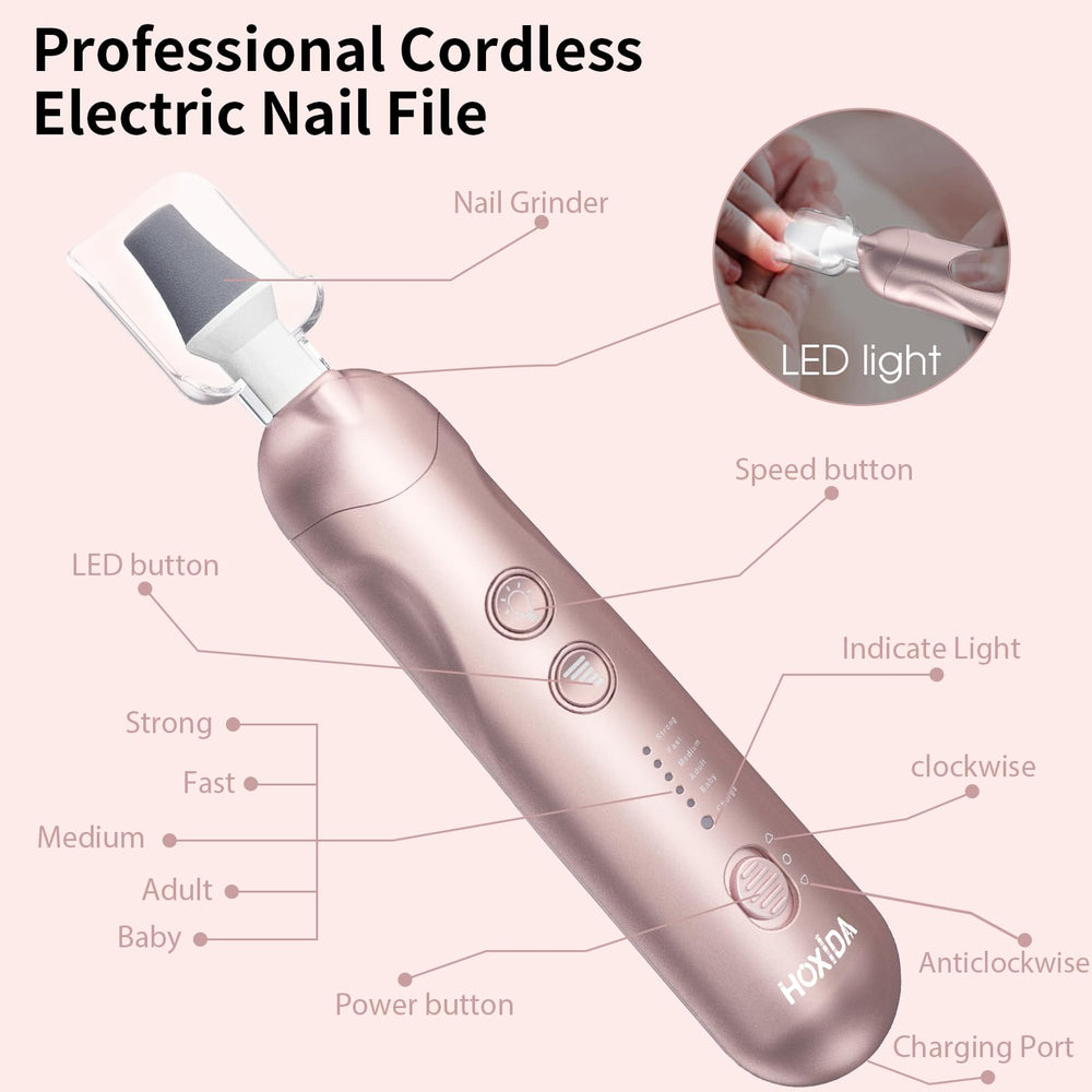 Hoxida quiet low heat motor pictured for serene nail sessions