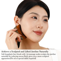Hoyecl curved design contours along jawline for enhanced sculpting.