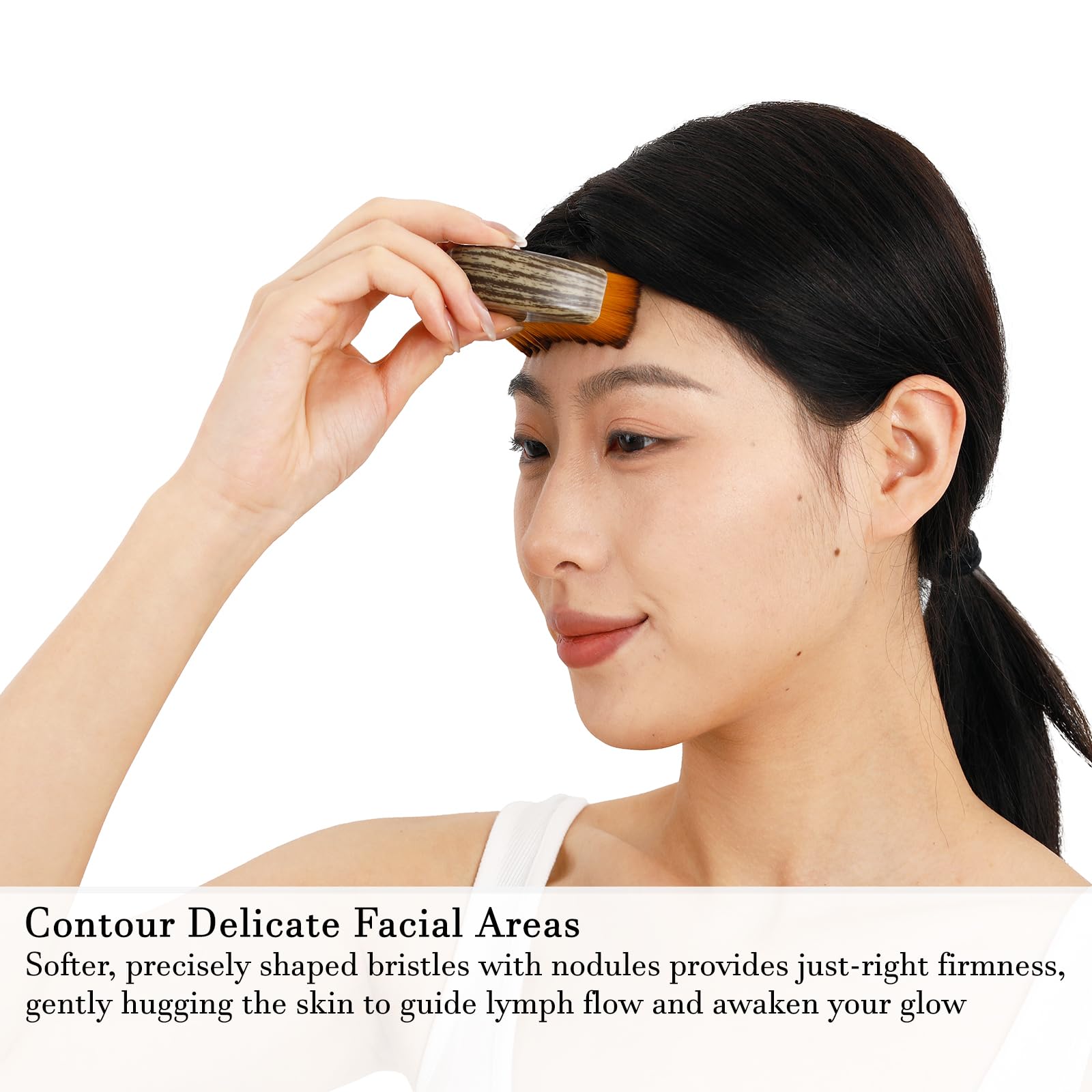 Hoyecl No Oil brush is easy to clean with mild soap.
