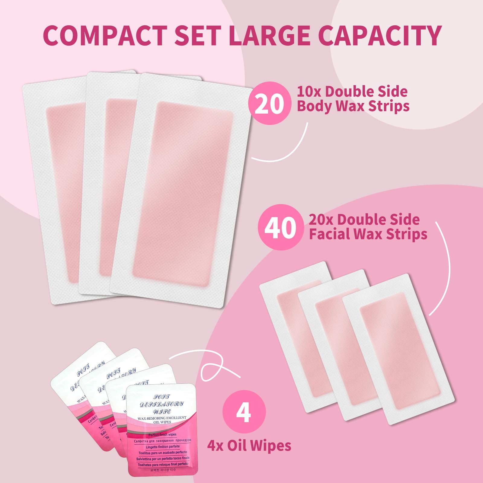 hoyesch compact waxing kit is convenient for on-the-go hair removal.