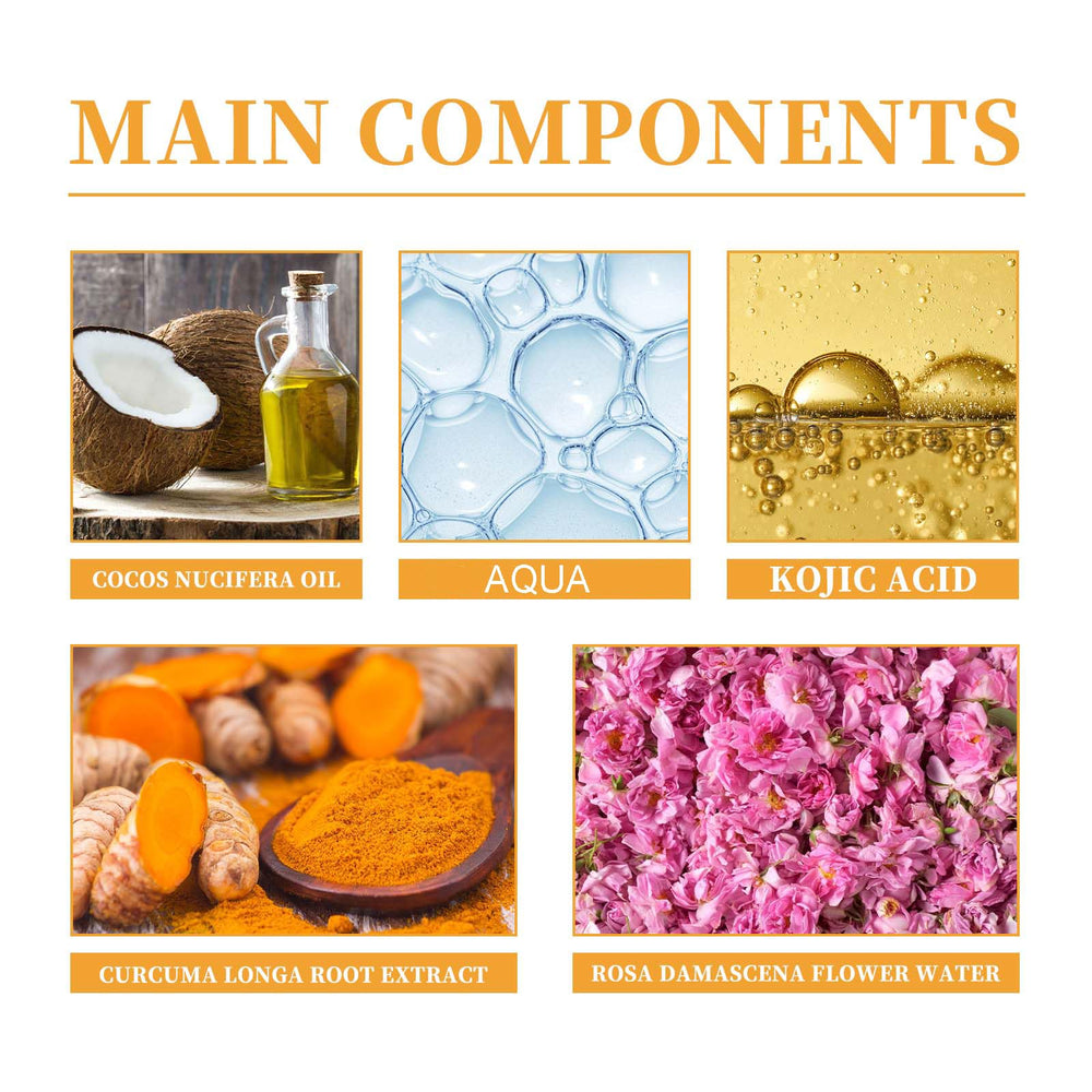 Hoygi espuma facial curcuma limpia poros suavemente