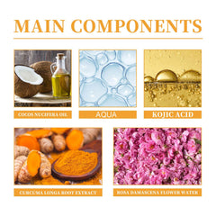 Hoygi espuma facial curcuma limpia poros suavemente