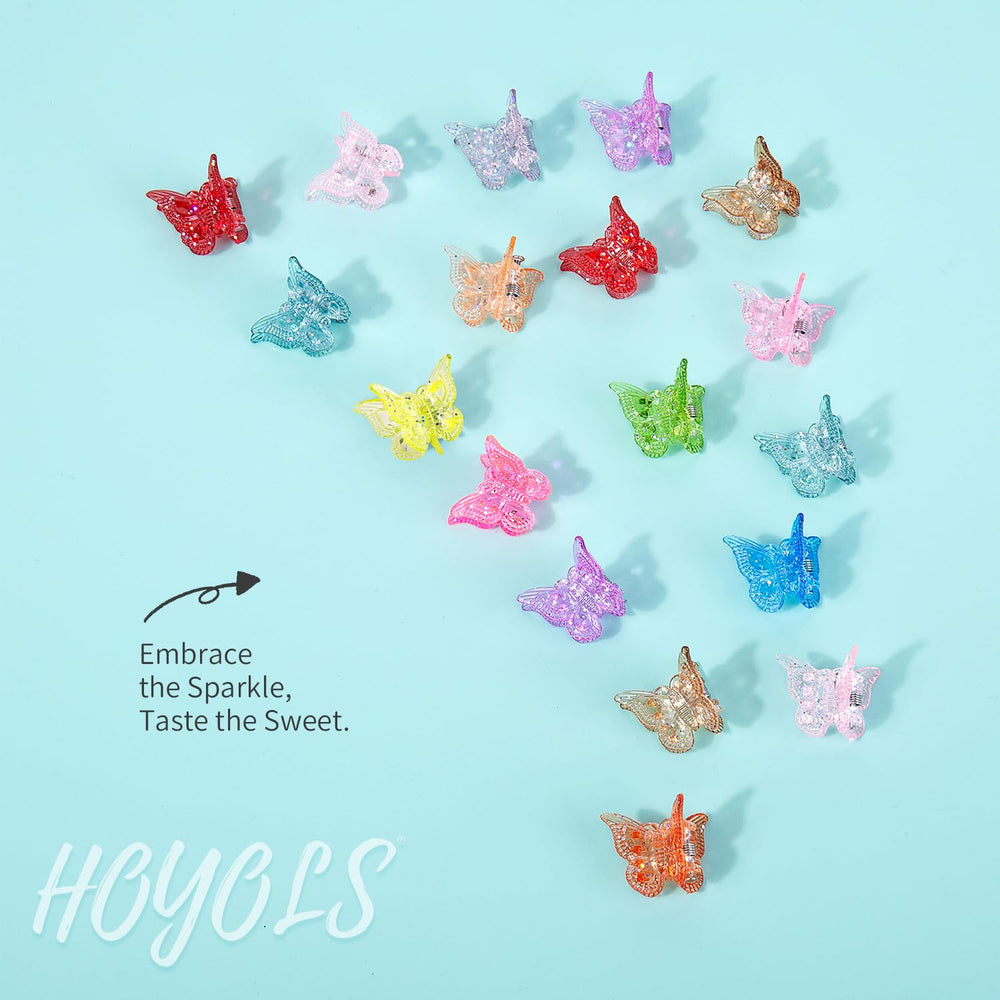 HOYOLS assorted glitter clips offer durable sparkle for any occasion