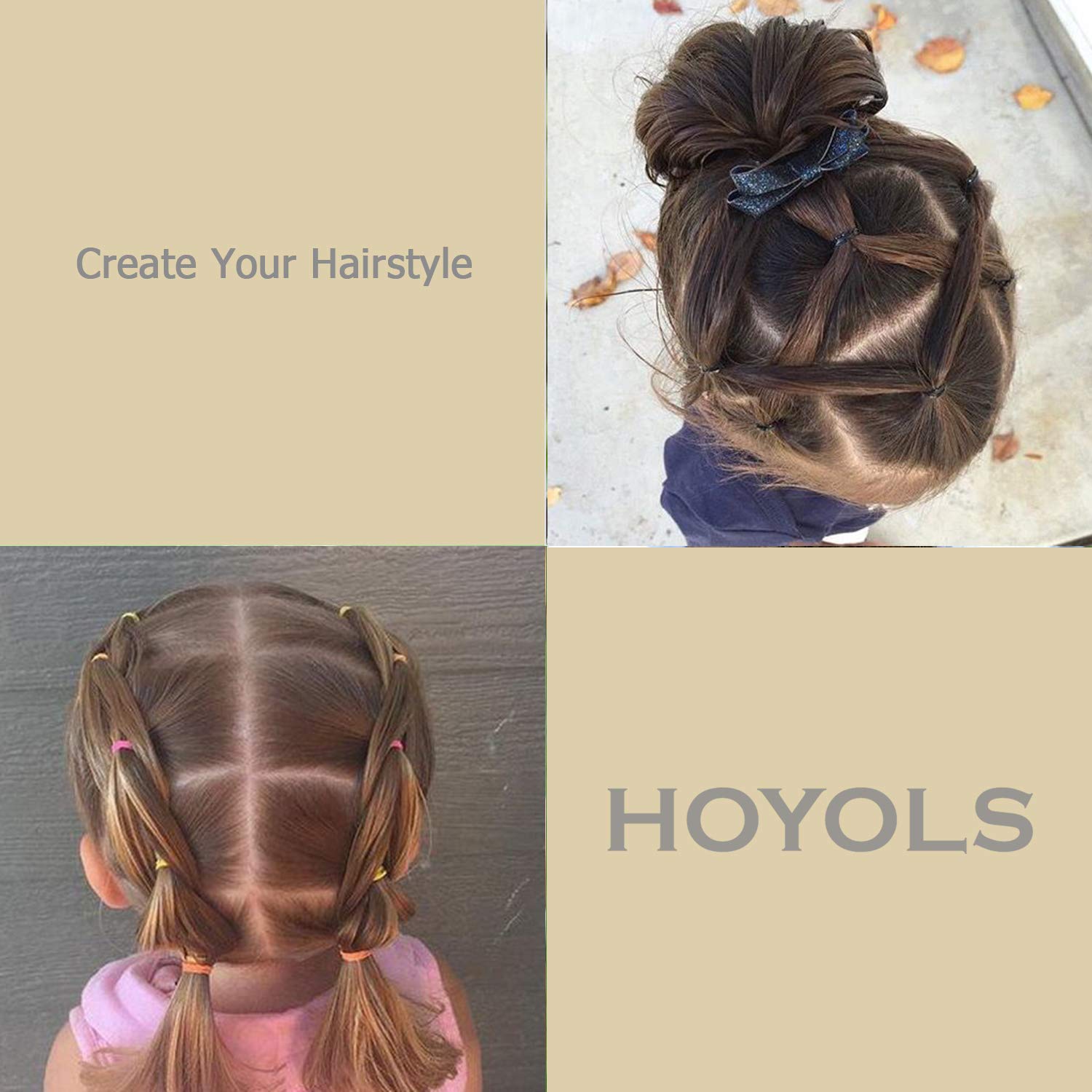 HOYOLS bulk 1000-pack rubber bands for easy restocking