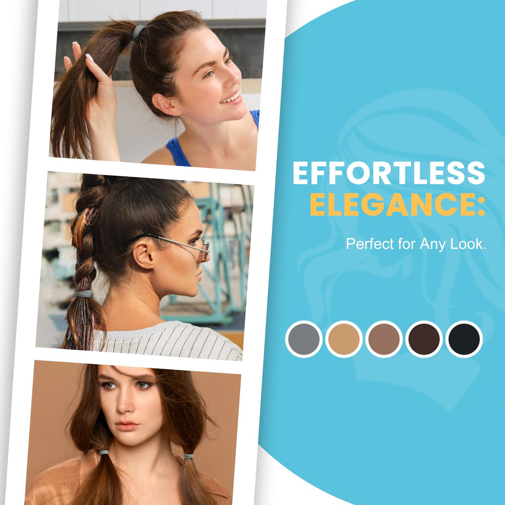 HOYOLS durable, crease-free hair ties for daily wear.