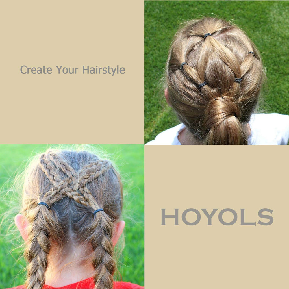 HOYOLS gentle, non-damaging 3/4-inch bands suitable for infant to adult styles.
