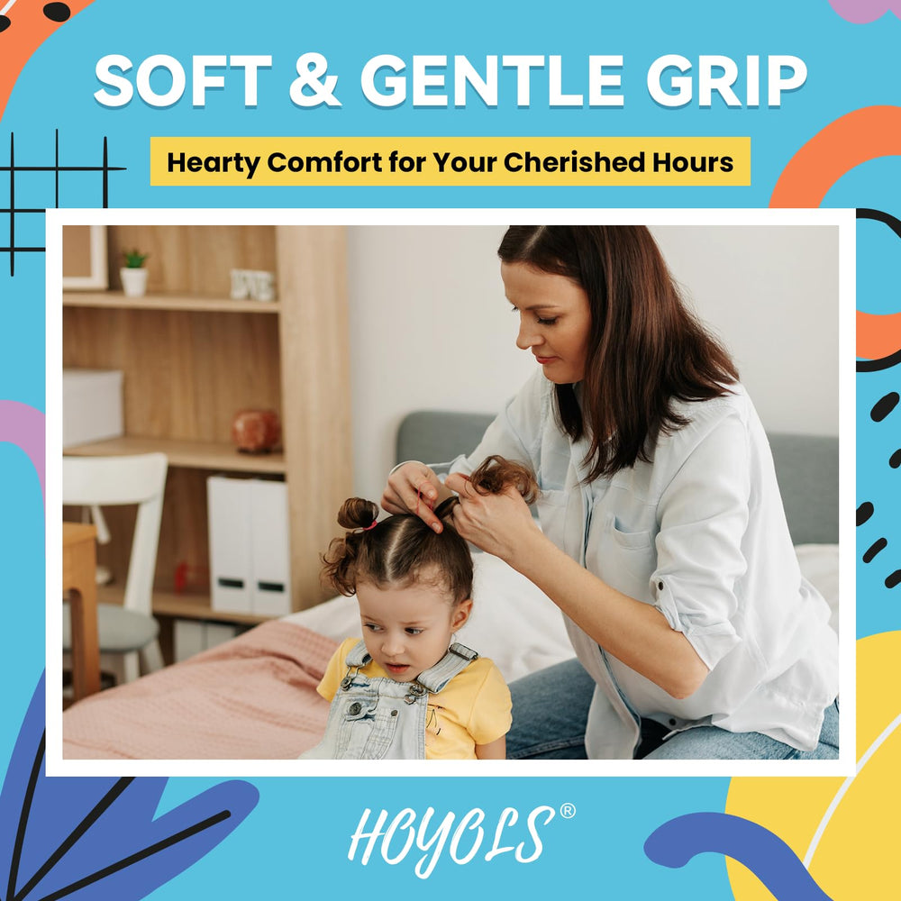 HOYOLS reusable container included with hair tie bundle for tidy storage