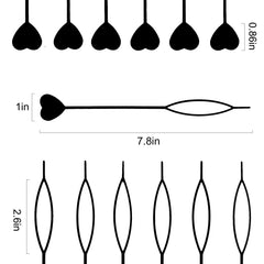 HOYOLS juego de 12 piezas, negro, ideal para peinados diarios