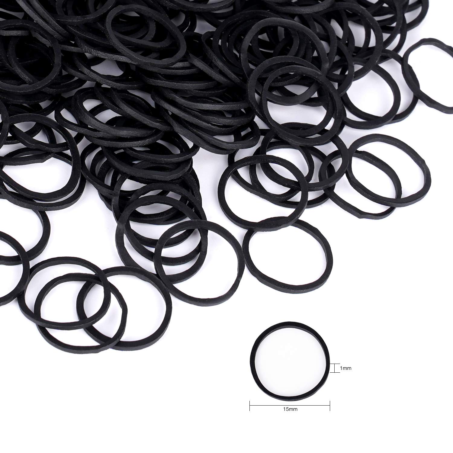 HOYOLS kid-friendly hair tie on a braid for secure style