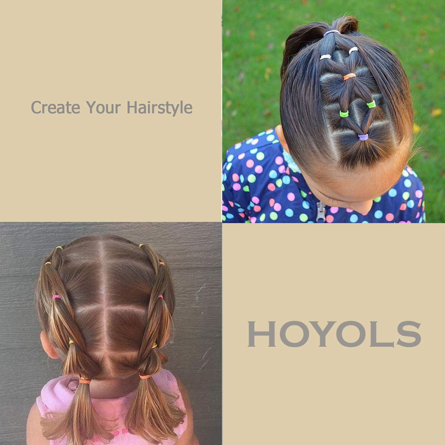 HOYOLS kids-friendly hair ties ideal for babies and children
