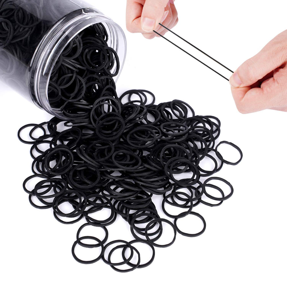 HOYOLS latex-free hair tie close-up showing sturdy stretch