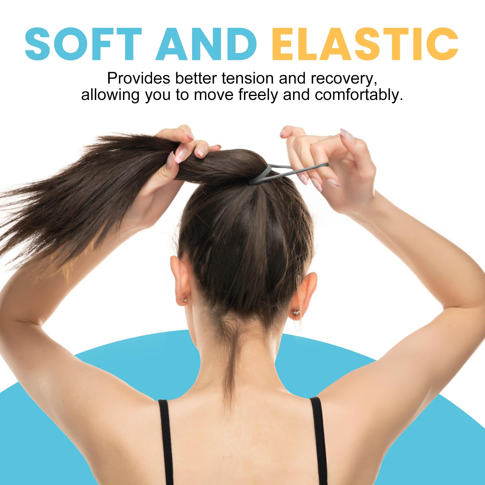 HOYOLS seamless microfiber design prevents snagging during styling.