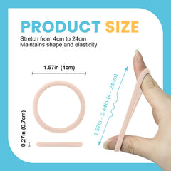 HOYOLS hair ties used for a neat bun during daily wear