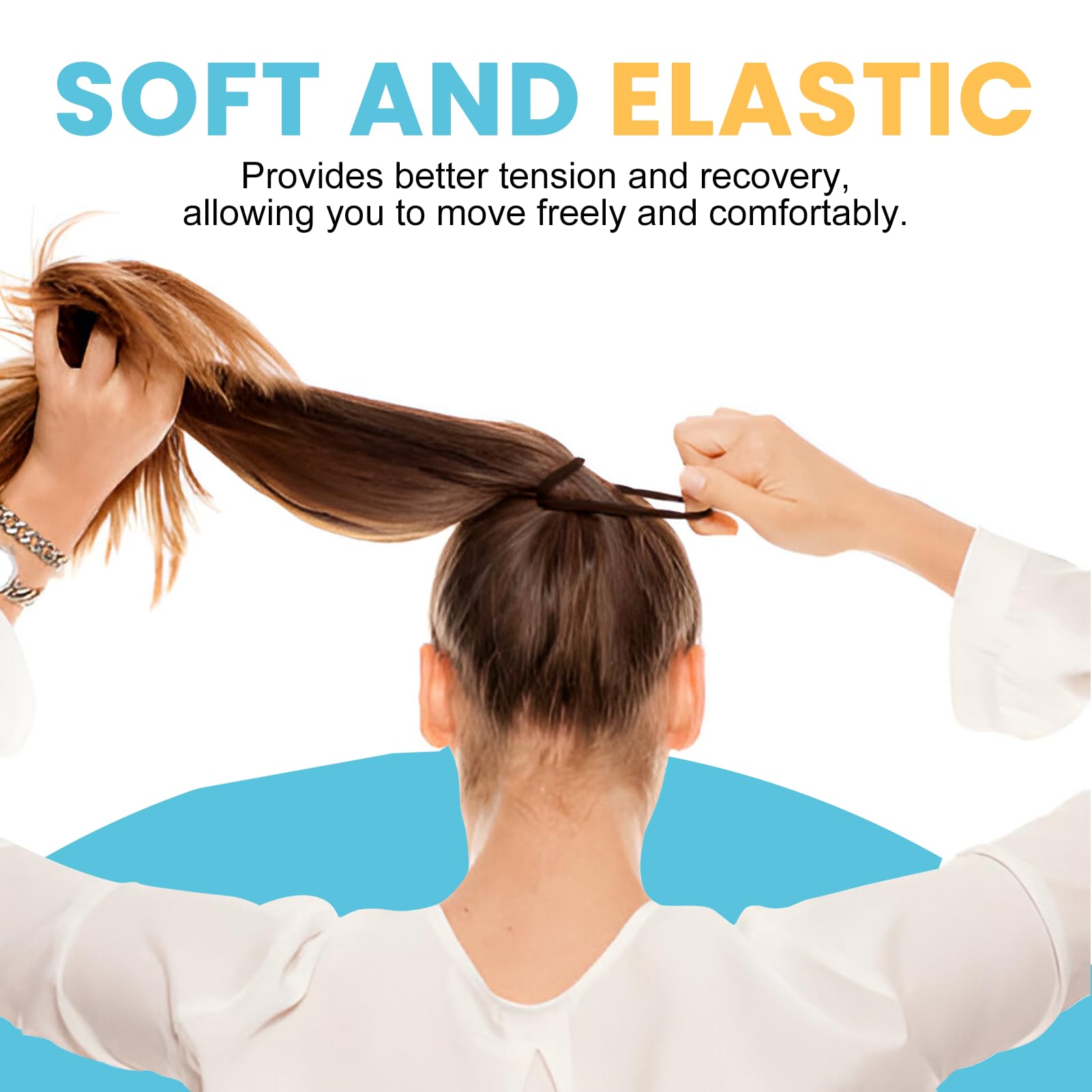 HOYOLS seamless hair ties espresso wrist bracelet for quick styling