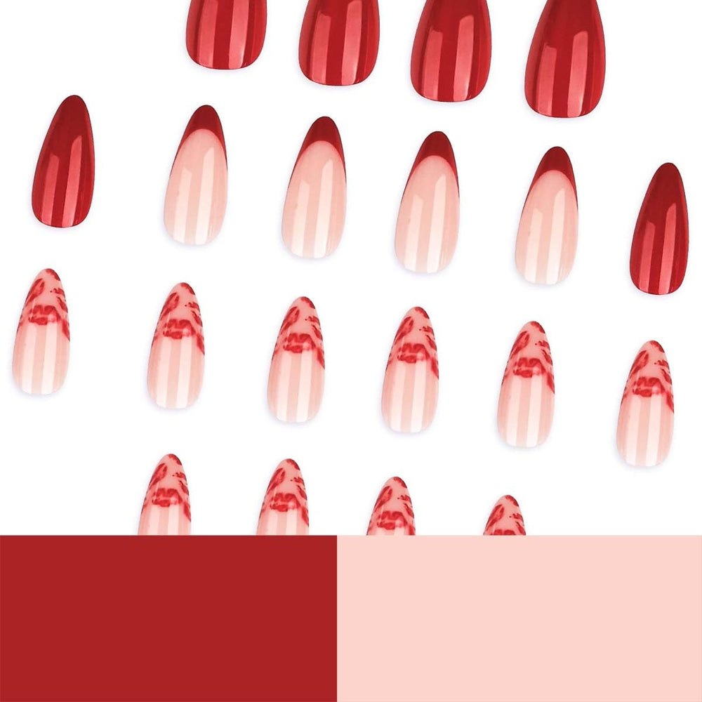 HPYFOI kit uñas valentinas adherentes: todo lo necesario para manicura casera.