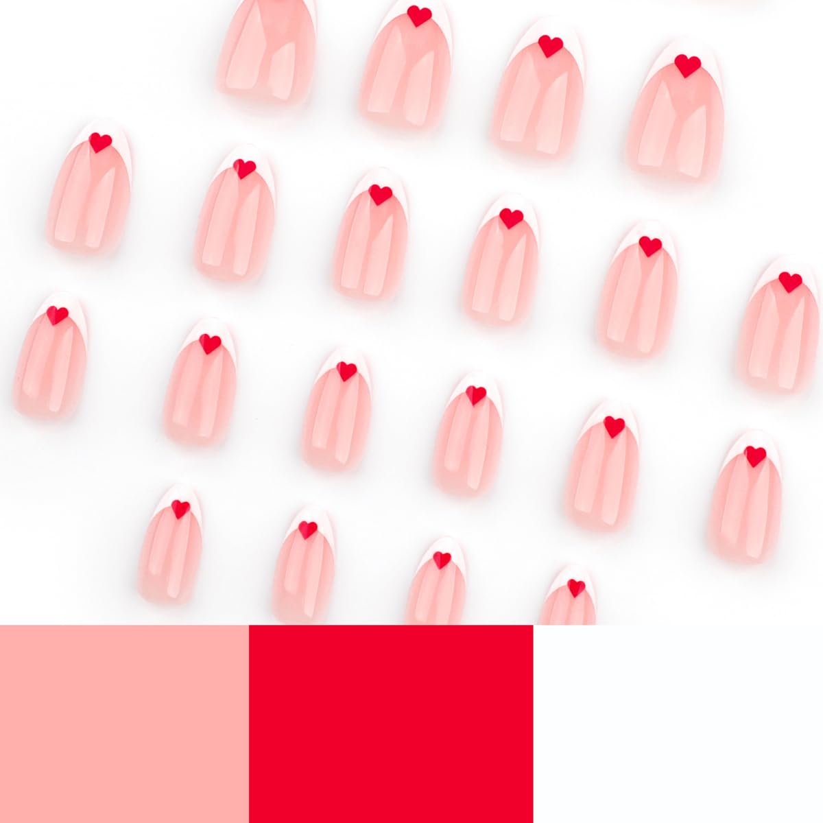 HPYFOI paquete de 24 piezas de uñas postizas para manicura rápida