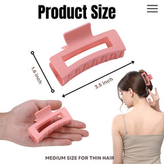 HQ-SITE clips rosa mate con dientes internos para agarre antideslizante.