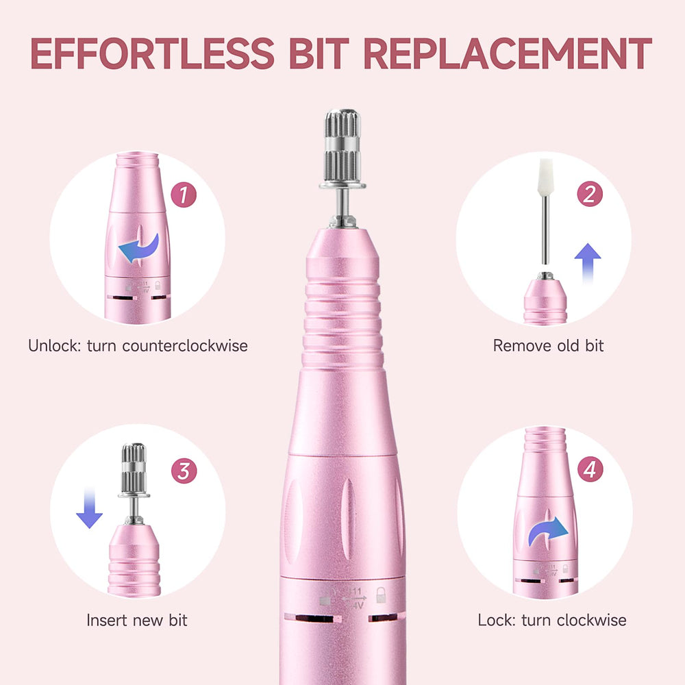 HQMPHQ rechargeable file supports forward and reverse rotation.