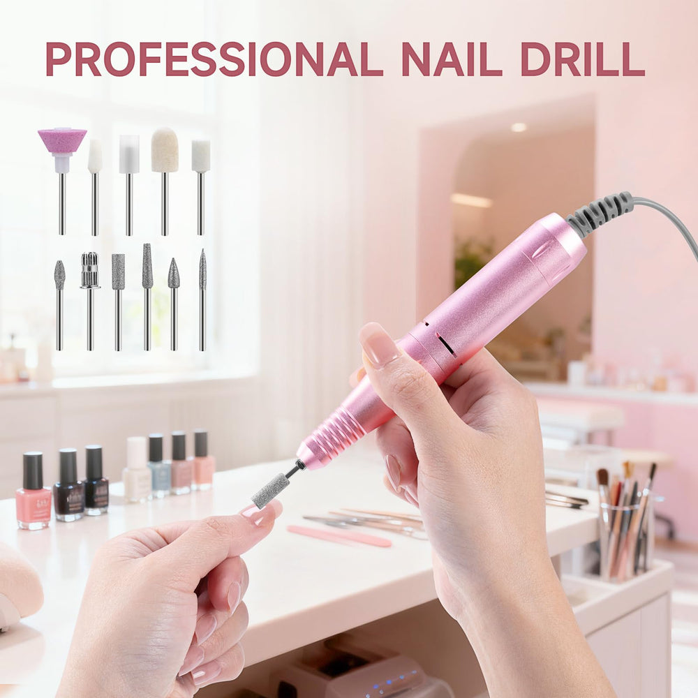 HQMPHQ cordless nail drill operates quietly with controlled heat.