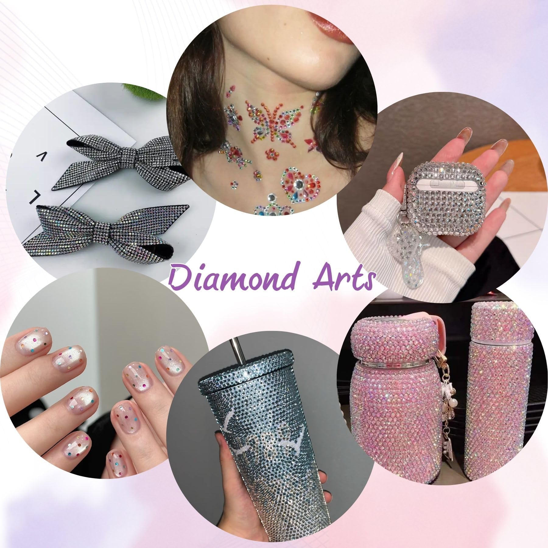 HRLbrc Nail art and craft uses with resin gems