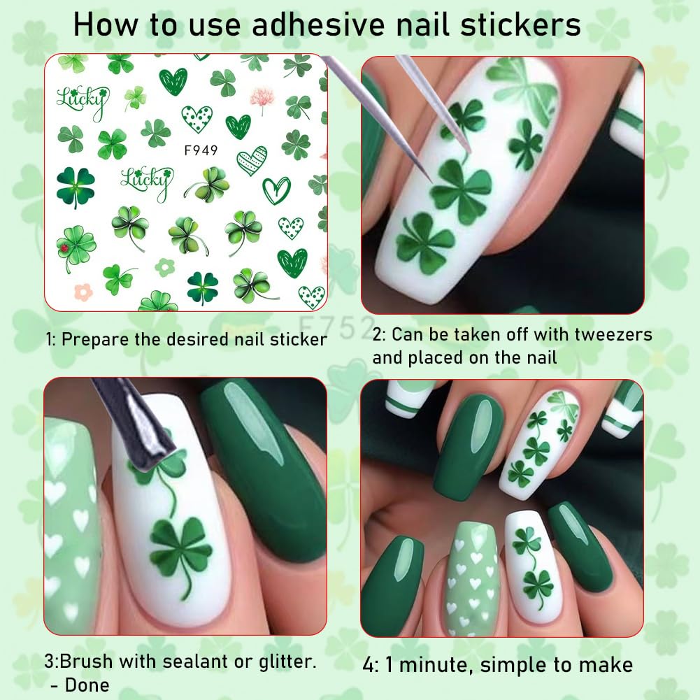 Hrnsnails: pegatinas para fiesta de San Patricio, complemento perfecto para celebraciones y regalos.