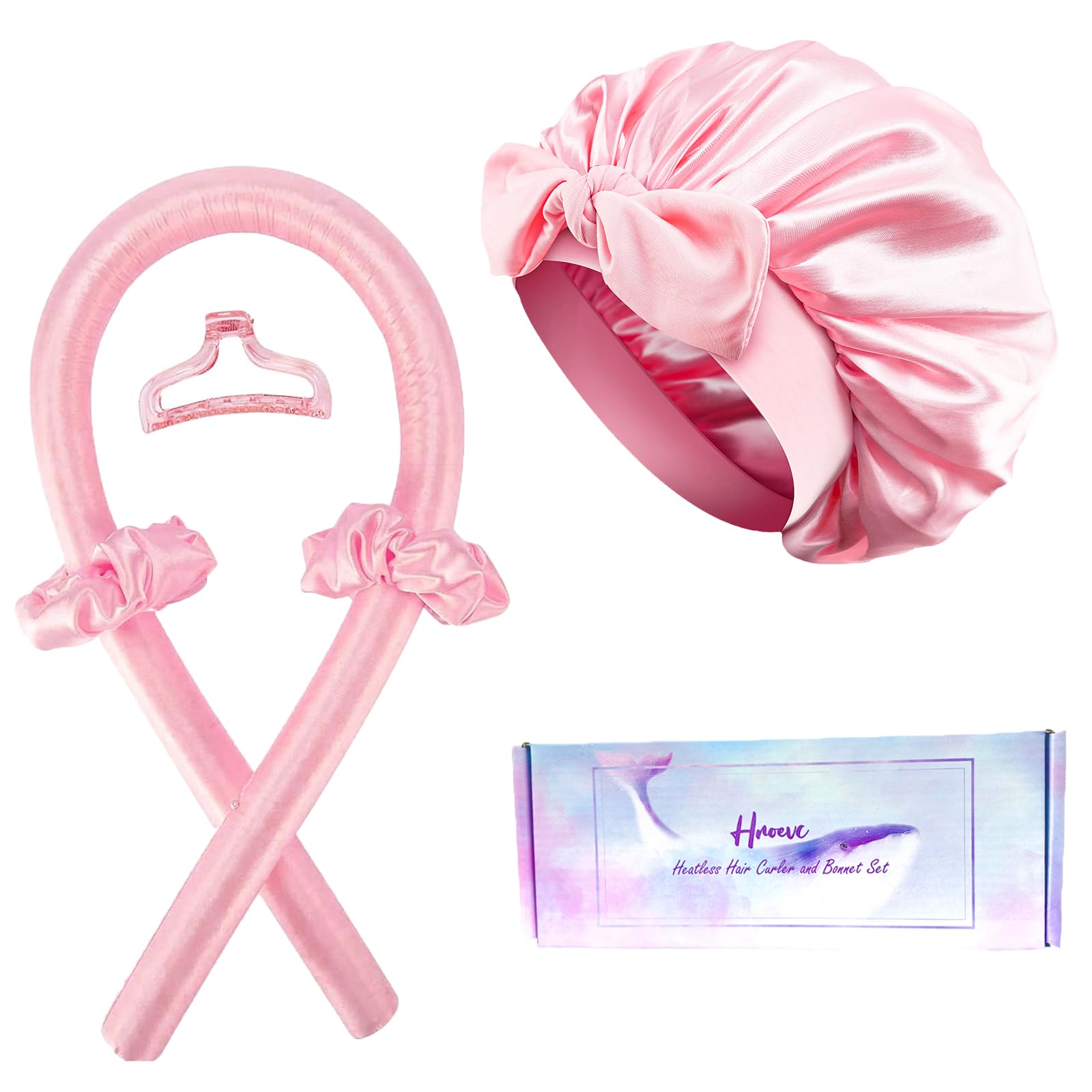 Hroevc no-heat overnight curls set for gentle sleep-in styling and waves