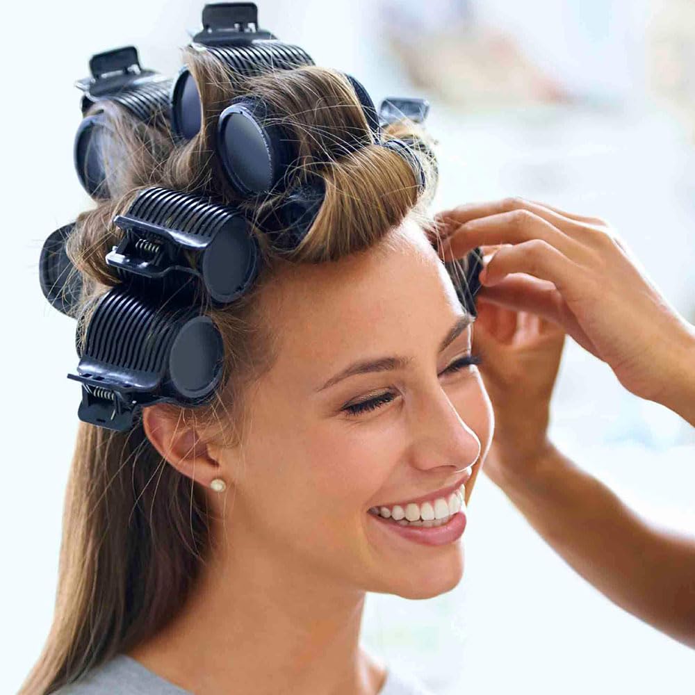 Hropzrcs hair curler clip fits up to 60mm rollers for versatile styling.