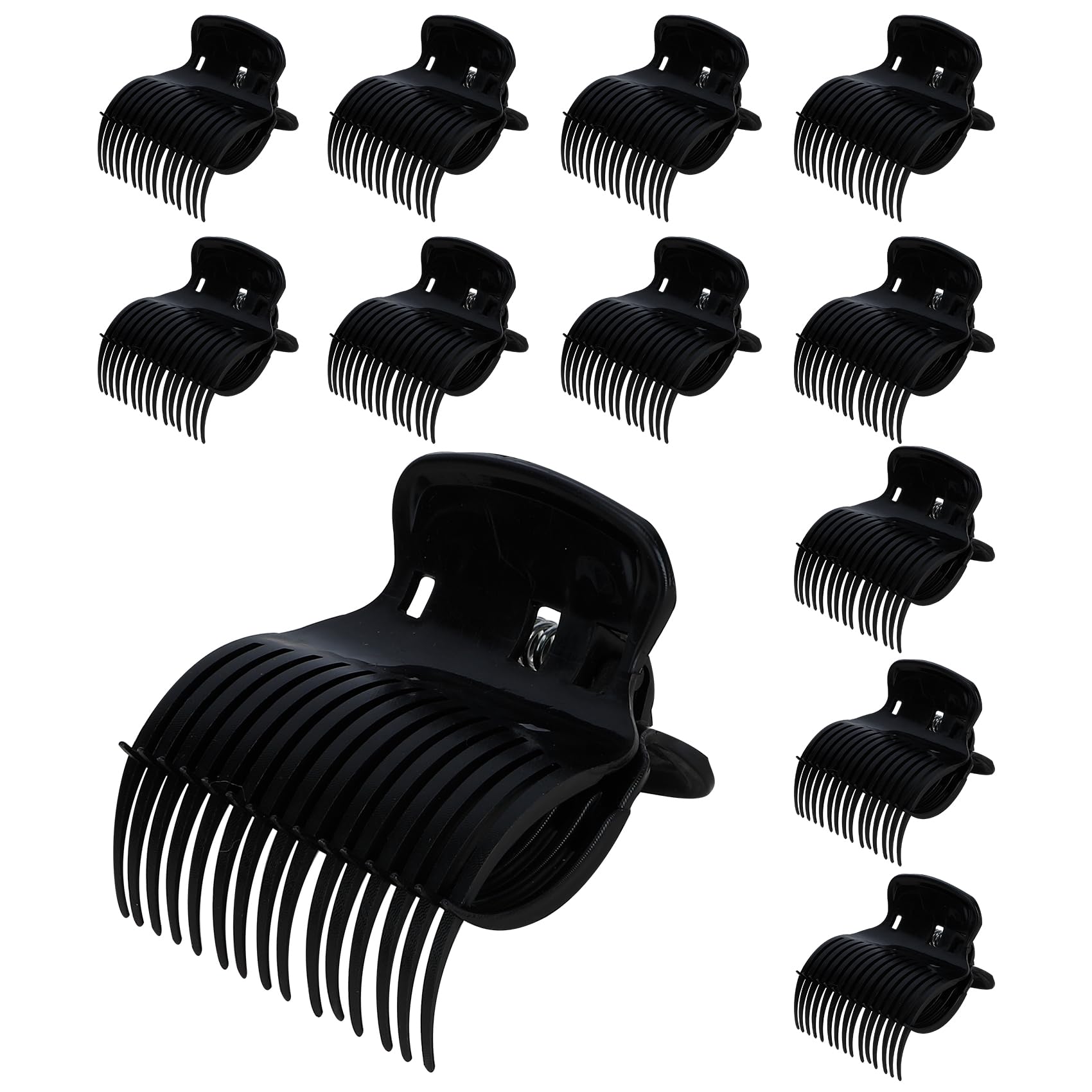 Hropzrcs hair curler clip close-up shows wide claw design for secure grip.