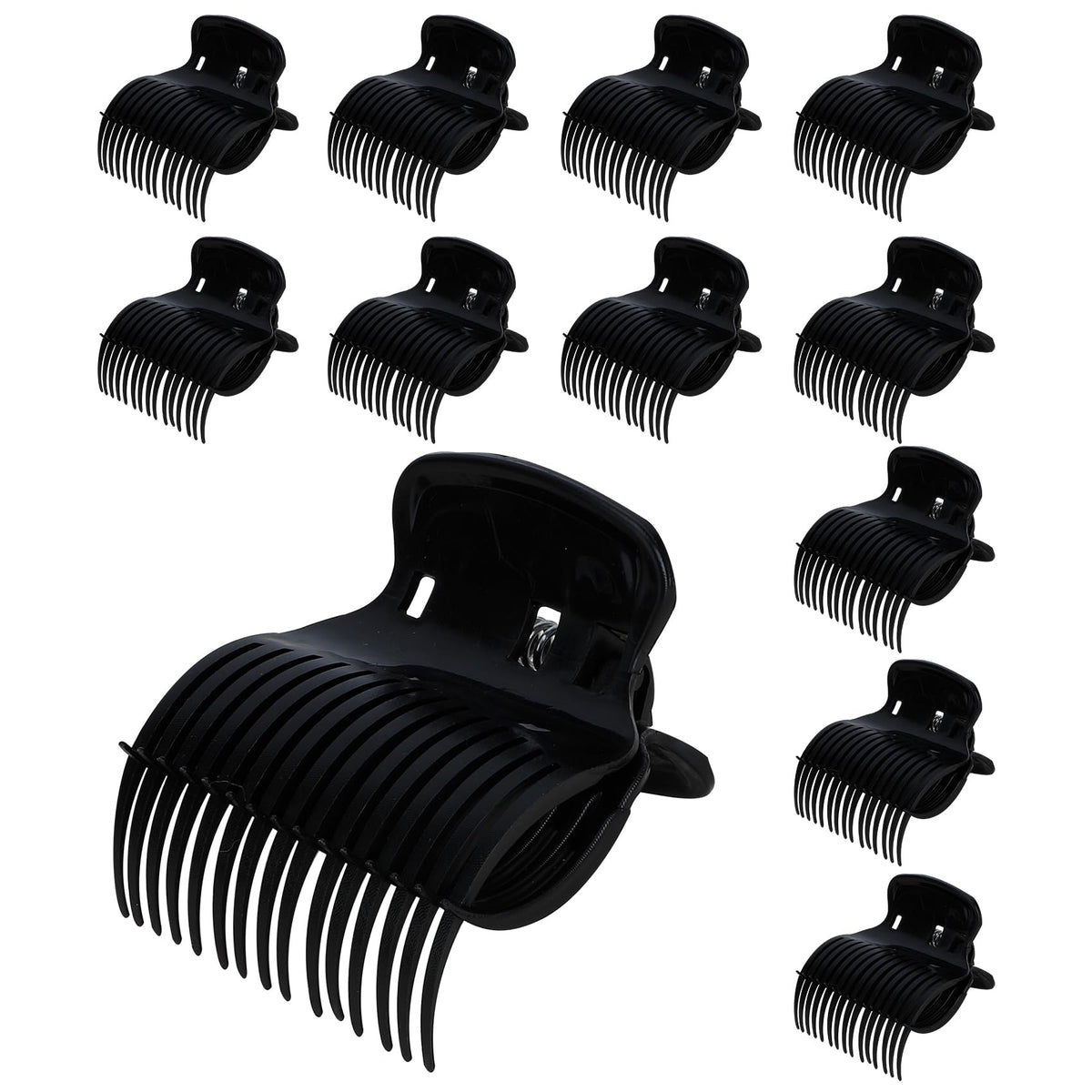 Hropzrcs hair curler clip close-up shows wide claw design for secure grip.